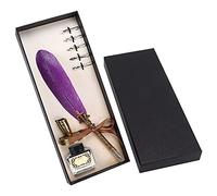 Ensemble de stylo de calligraphie classique - conception de poignée scientifique avec des plumes plates de 1 à 5 mm pour les styles gothiques et italiens, accessoires complets (type 2)