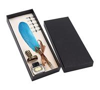 Ensemble de stylo de calligraphie classique - conception de poignée scientifique avec des plumes plates de 1 à 5 mm pour les styles gothiques et italiens, accessoires complets (type 3)
