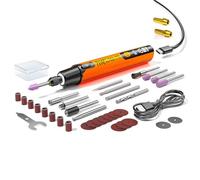 Ensemble de stylo-outil rotatif précision sans fil 6 réglages graveur avec écran LED sens avant inversé outil bricolage rechargeable Type-C accessoires pour gravure polissage et