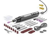 Ensemble de stylo-outil rotatif précision sans fil 6 réglages Stylo graveur avec écran LED Sens avant inverse Outil bricolage rechargeable Type-C accessoires pour gravure polissage et