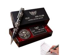 Ensemble de stylo-plume commémoratif, crayon hybride, léger avec prise en main ergonomique, système d'encre anti-fuite durable, design avec style et style, cadeau pour maris et artistes