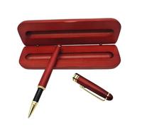 Ensemble de stylo plume d'écriture stylo de papeterie en gel de bois cadeau d'affaires écriture lisse fournitures scolaires de bureau cadeau d'affaires pour étudiant