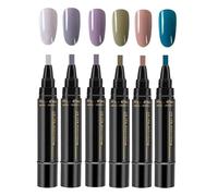 Ensemble De Stylos - 12 Couleurs 0,5 Mm 8 Ml Marqueurs De Vernis À Ongles À Séchage Rapide, Kit De Revêtement De Dessin 3D Étanche | Outils De Conception D'ongles DIY Pour Femmes Et Filles, U