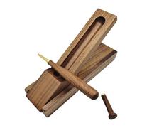 Ensemble de stylos à bille de baseball en bois - Batte fantaisie - Écriture lisse - Fournitures scolaires pour stylo à bille - Cadeau idéal