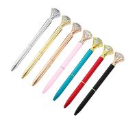 Ensemble de stylos à bille en cristal avec finition métallique éblouissante pour l'art de bureau et les cadeaux