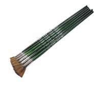 Ensemble De Stylos À Brosse En Nylon, Ensemble De 6 Pièces, En Forme D'éventail, Gouache, Fournitures D'art, Stylo De Peinture À L'huile, Brosse De Papeterie Pour Étudiants