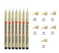 Ensemble De Stylos À Crochet Peints À La Main,Marqueurs Manga,Fournitures Scolaires D'art,Stylo Sakura,Croquis D'art,3 Pièces - Type 7 Pcs Set