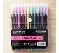 Ensemble De Stylos À Gel 12 Couleurs, Métallique, Pastel, Paillettes, Marqueur De Papeterie Scolaire, Bricolage, Croquis, Peinture, Dessin, Stylo Doodling, Cadeaux Pour Enfants