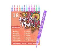 Ensemble de stylos à ongles - Pointe fine - Outils de manucure à séchage rapide | 0,5 mm - Ensemble de marqueurs de vernis à ongles gel pour femmes, enfants, adolescents, adultes, débutants, dessins