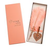 Ensemble De Stylos À Plumes Avec Support En Forme De Coeur, Calligraphie Anglaise, Vintage, Rétro, Écriture