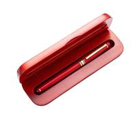 Ensemble De Stylos À Signature Avec Étui En Bois, Stylo À Bille Rouge, Pointe Fine, Cadeau De Noël Pour Les Amateurs De Calligraphie Débutants