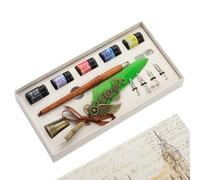 Ensemble De Stylos À Tremper Vintage, Kit De Sceau De Cire Pour Débutants Et Enfants, Calligraphie Artistique Gothique