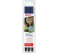 Ensemble De Stylos Calligraphiques Edding 3 Stylos 2Mm 3,5Mm 5Mm - Bleu Acier