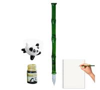 Ensemble de stylos de calligraphie panda pour débutants, avec encre de calligraphie et support panda mignon, coffret cadeau élégant pour écrire, dessiner, art, décoration, St