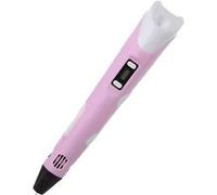 Ensemble de stylos d'impression 3D SZSMART 3D6D avec consommables d'impression 3D compatibles PLA et ABS (5 mètres x 20 couleurs) - Rose G