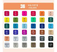 Ensemble De Stylos D'interconnexion Pour Enfants Ao.Com,Pinceau,Anciers De Peinture À L'huile,Ensemble De Peinture Acrylique Pour Étudiants - Type 36colors