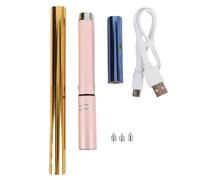 Ensemble de stylos en Aluminium Rechargeables par USB, 4 Embouts, 2 Rouleaux d'aluminium activés par la Chaleur, sans Fil, légers pour la Fabrication de Cartes, Le Scrapbooking,