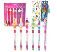 Ensemble de stylos encre gel Disney Princess - Lot de 6 stylos encre gel Disney Princess pour cadeaux de fte pour enfants et autocollants pl
