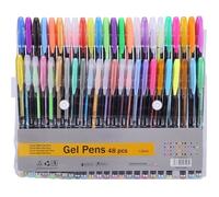 Ensemble de stylos gel - Art coloré - 48Pcs - Paillettes Néon Gouache Métallique