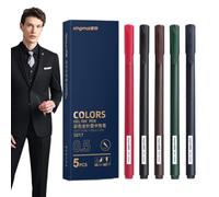 Ensemble de stylos gel colorés, stylos colorés pour carnet de notes 5 | Stylos scrapbooking pour adultes pour l'écriture, la prise de notes, les écoliers, ensemble de 5 cou F