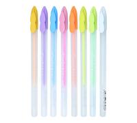 Ensemble De Stylos Gel De Couleur Pastel, 8 Couleurs/Ensemble, Encre Blanche, Croquis, Stylo Marqueur D'art Mignon Kawaii, Papeterie Pour Fournitures Scolaires