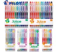 Ensemble de stylos Gel pour jus pilote, 6/12 couleurs, Type presse, stylo à bille de couleur 0.5mm, prise de notes, papeterie pour compte à main, fournitures scolaires 6 Colors 0.5mm