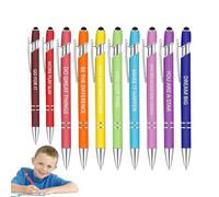 Ensemble de stylos Inspirants, stylos à Bille de Motivation - Stylos à Bille en métal Inspirants,10X Fournitures Scolaires, stylos à Bille Fantaisie pour cahiers, mémos, liste de Choses à Faire