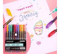 Ensemble De Stylos Marqueurs À Double Tête,Pinceau À Dessin,Surligneur Esthétique Professionnel,Fournitures D'art Scolaire Manga,168 Couleurs - Type 12 Colors-C