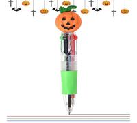 Ensemble de stylos multicolores d'Halloween pour , stylos à encre assortis à écriture fluide avec des designs effrayants amusants, papeterie créative pour salle de classe, étude, projets scolai