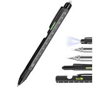 Ensemble de stylos multifonctions 9 en 1 - Cadeau parfait pour les hommes, idéal pour Noël, les anniversaires et le Père Noël secret - Gadgets pour papa, cadeaux uniques pour les hommes qui ont tout