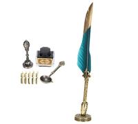 Ensemble de Stylos Plume, Outil D'écriture Vintage élégant, Calligraphie Lisse pour Artistes, Coffret Cadeau, Plume et Acier Inoxydable, 1 unité (GREEN)