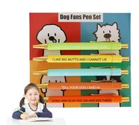 Ensemble de stylos portables, stylos à écrire innovants, ensemble de clôture pour chien portable | 5 articles de papeterie, stylos légers pour la maison, le travail, l'école, la classe