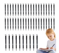 Ensemble de stylos professionnels en métal : stylos à bille à 50 clics, papeterie élégante avec clip argenté, outils d'écriture polyvalents pour étudiants, enseignants et élite d'affaires | Travail D