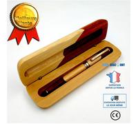 Ensemble de stylos - TD® - S28F - Bois de bambou - Encre noire - Pointe moyenne