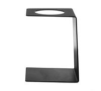 Ensemble de support à café en métal avec plateau d'égouttement, support de filtre infusé à la main, 17,5 x 13,5 x 9,5 cm, passe au lave-vaisselle, noir