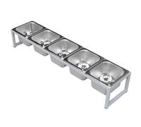 Ensemble De Support À Épices, Organisateur De Station D'Ingrédients, Distributeur De Récipients À Condiments, Support D'Assaisonnement pour Sauces, Salades, Confitures, Ingrédients pour Buffet De