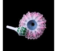 Ensemble de support de bouquet floral en mousse anti-chute - 18 x 8 cm - Pour fête de mariage ou arrangements floraux à faire soi-même - Comprend 6 plateaux de fleurs de boue - 1 rouleau de dentelle