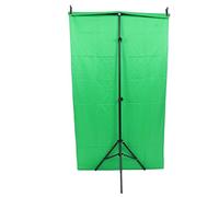 Ensemble de Support de Fond de Photographie, Conception Perforée, Tissu de Fond de Photographie Lavable, Bonne Absorption de la Lumière, Vert Pur pour la Prise de Vue Vidéo