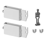 Ensemble De Support Pour Pieds De Support 60X10 Fixation En Haut + En Bas Blanc