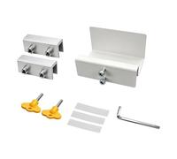Ensemble de supports AC pour fenêtre en métal, avec pièces de | Matériel de de conception de pince pour la configuration du cadre de panneau AC à domicile, utilisation à