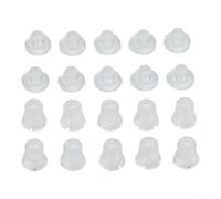 Ensemble de supports de clous en plastique translucide pour installation de panneaux publicitaires sur panneaux de verre avec vis givrée prenant en charge un positionnement stable de l'affichage (14 x