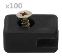 Ensemble de supports de fil de clôture - vidaXL - 100 ensembles - anthracite