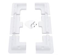 Ensemble de supports de montage pour panneau solaire pour caravane, camping-car et bateau avec construction en ABS et double entrée de câble pour une installation sûre et stable