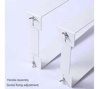 ensemble de supports de montage sous le bureau pour boîtier d'ordinateur, support pour châssis central, support de boîtier hôte, blanc