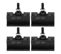 Ensemble de supports de poteaux d'outils, haute précision et durable, 4 pièces en acier rapide pour tour CNC, idéal pour tourner, dresser et aléser