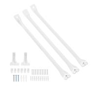 Ensemble de supports d'étagère en fil métallique de 12 pouces |Tiges de support robustes en acier allié de 17 pouces |Kit complet pour rangement garage/cuisine/salon