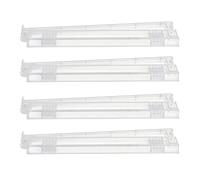 Ensemble de supports Mahjong transparents, porte-cartes pour 4 joueurs, boutons intégrés, organiseur de style Mahjong en acrylique transparent, outil de jeu robuste, rack au design moderne