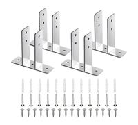 Ensemble de supports métalliques de qualité commerciale avec matériel pour une installation stable dans les zones bondées