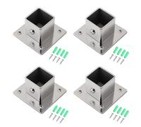 Ensemble de supports muraux réglables en acier pour étagères de garde-robe commerciale, base de bride de montage latéral