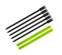 Ensemble de supports pour canne à leurre avec | Composants en nylon et en caoutchouc, point de rétention dédié monté sur tige, installation avec attaches de câble